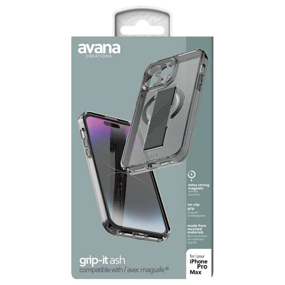 Itskins Avana Grip-It iPhone 14 Pro Max Magsafe Cover - Black - Tashqila Itskins Avana Grip-It iPhone 14 Pro Max Magsafe Cover - Black - Tashqila